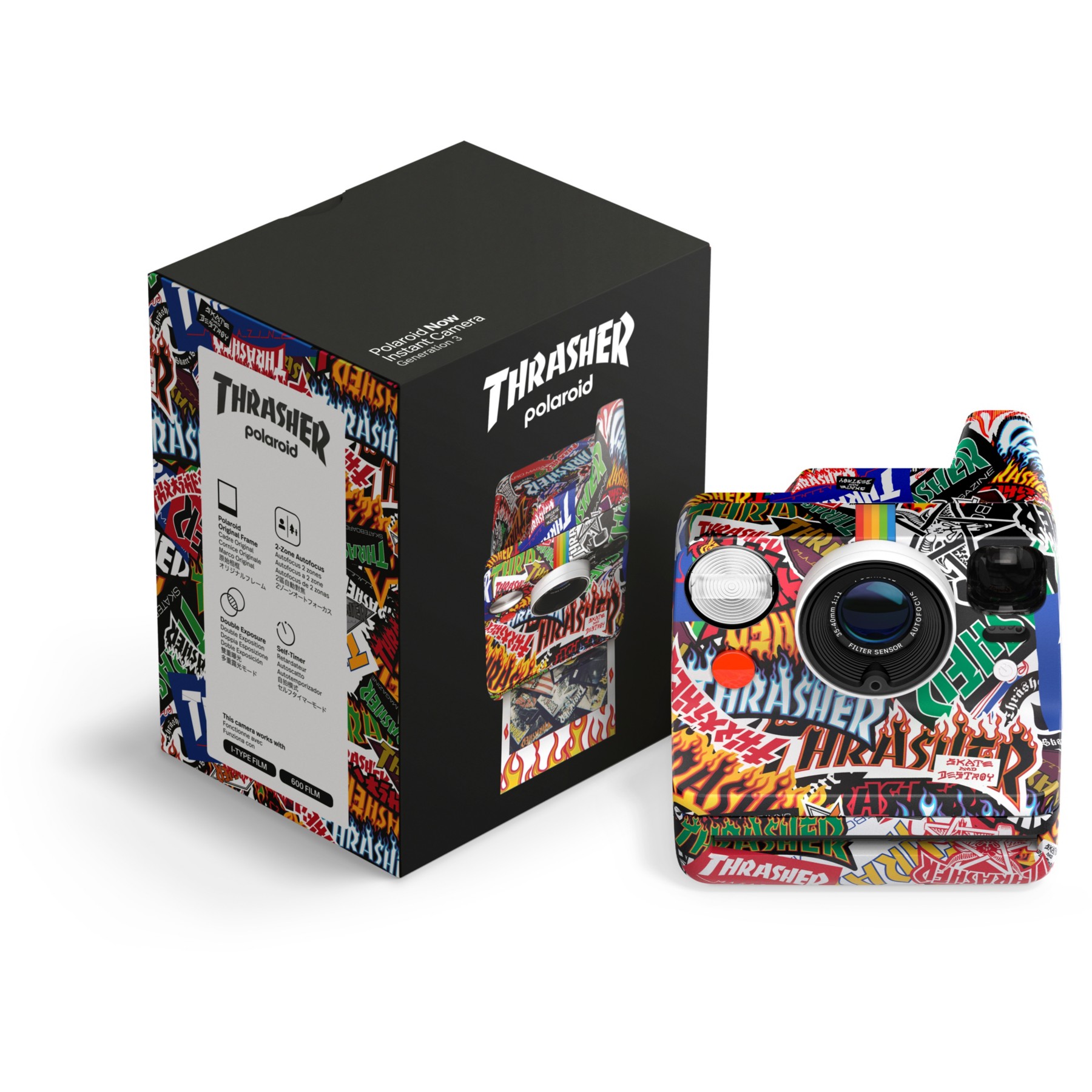 Appareil photo Instantané POLAROID Now Generation 3 - Thrasher Edition
