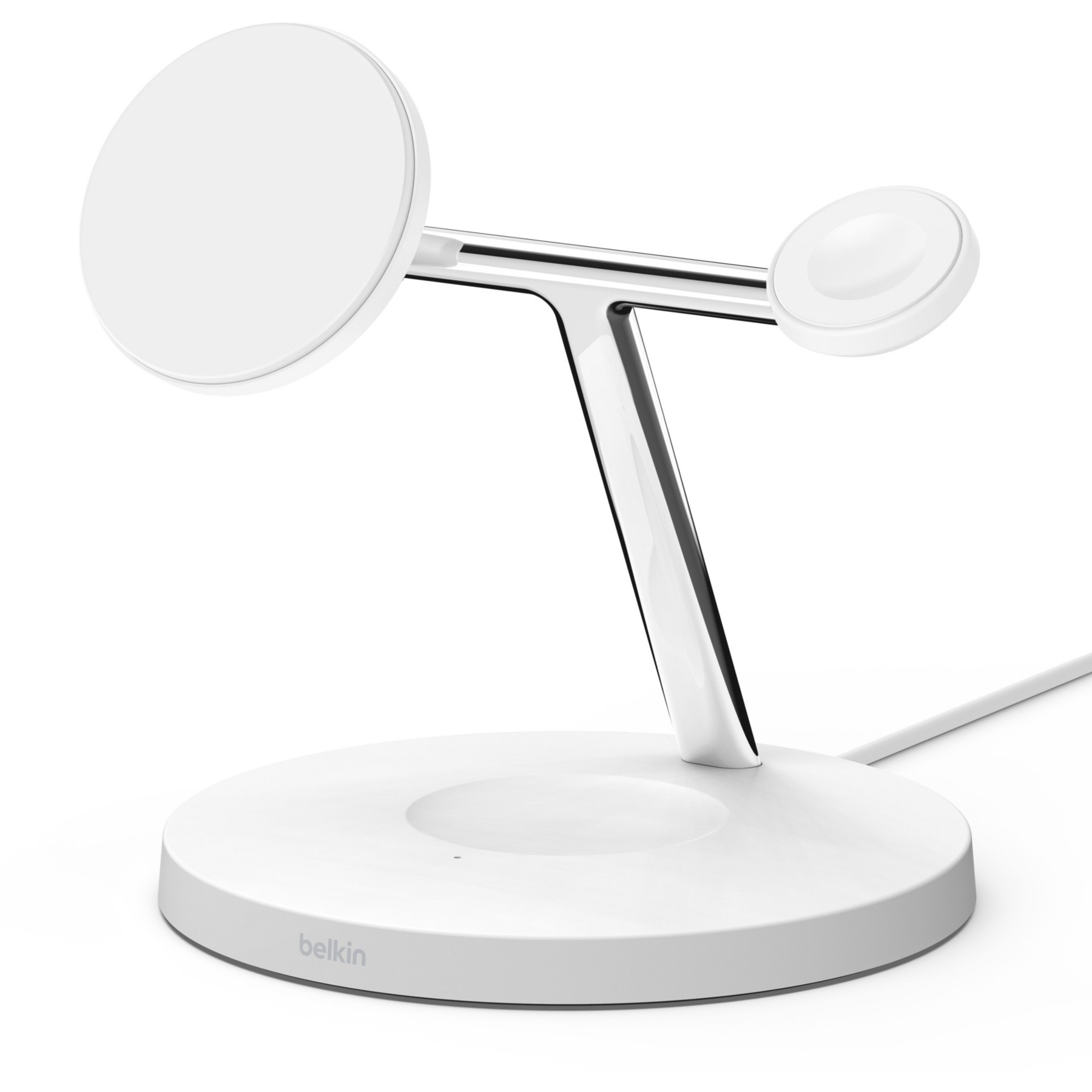 Chargeur induction BELKIN Qi2 Blanc 3 en 1