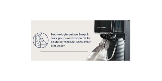 Machine à soda SODASTREAM ART Noire Pack Lave-Vaisselle