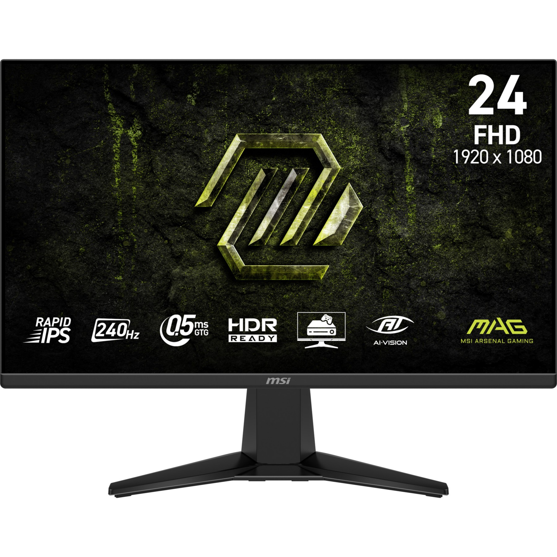 Ecran PC Gamer MSI MAG 245F X24 24" Full HD 240Hz Fast IPS 0,5 ms HDR
