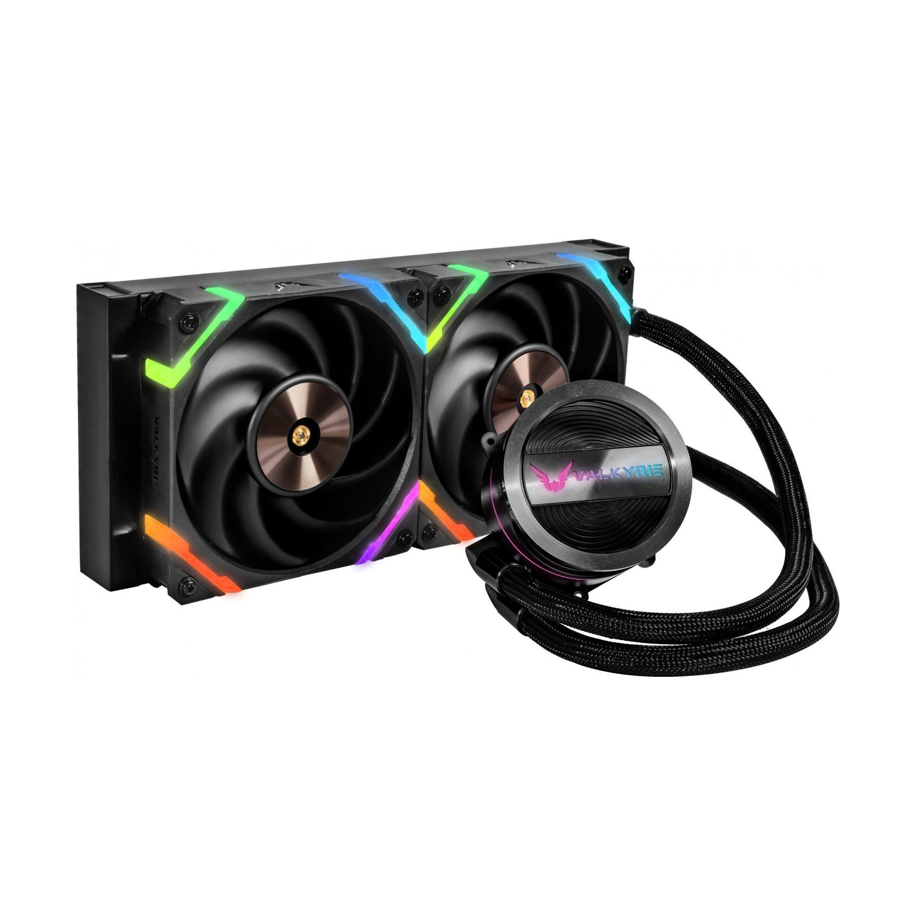 Kit de refroidissement VALK Dragonfang - 240 mm Argent et Noir