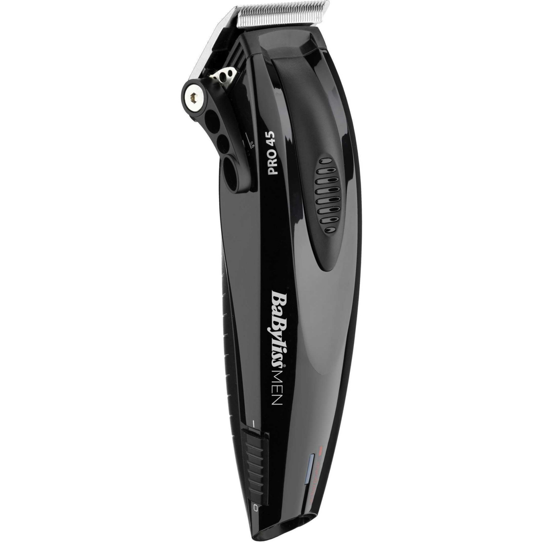 Tondeuse cheveux BABYLISS E958E, molette réglable, 45 hauteurs de coupe, précision 0,5 mm, autonomie 30 mn
