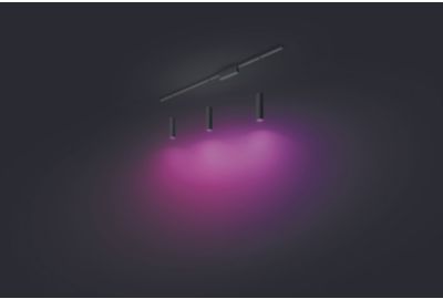 Plafonnier PHILIPS HUE W&C Perifo 3 cylindres noir