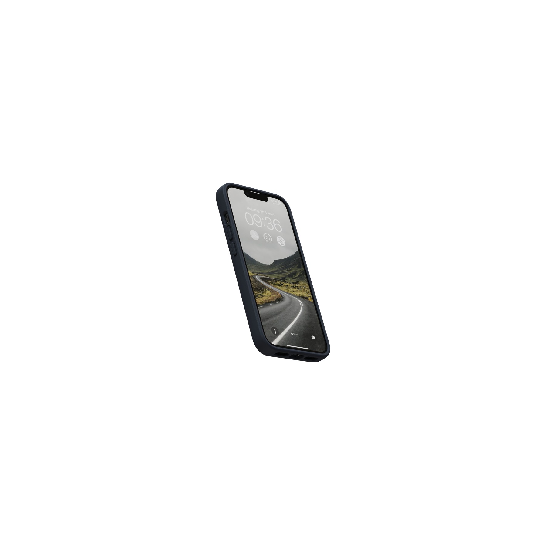 Coque NJORD iPhone 14 Pro Max Cuir de Saumon Noir MS