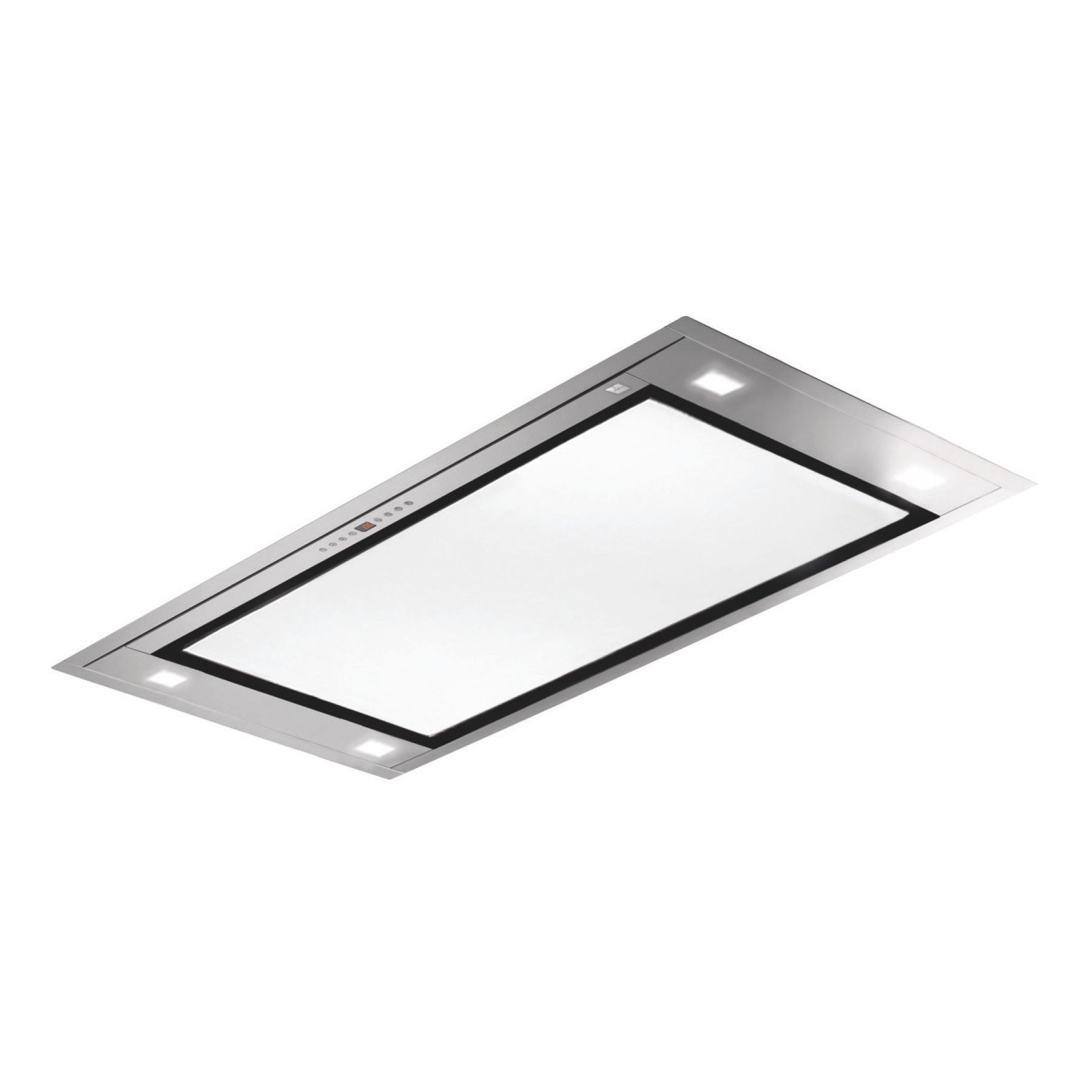 Hotte plafond ROBLIN INSPIRATION 1000 VERRE BLANC SANS MOTEUR