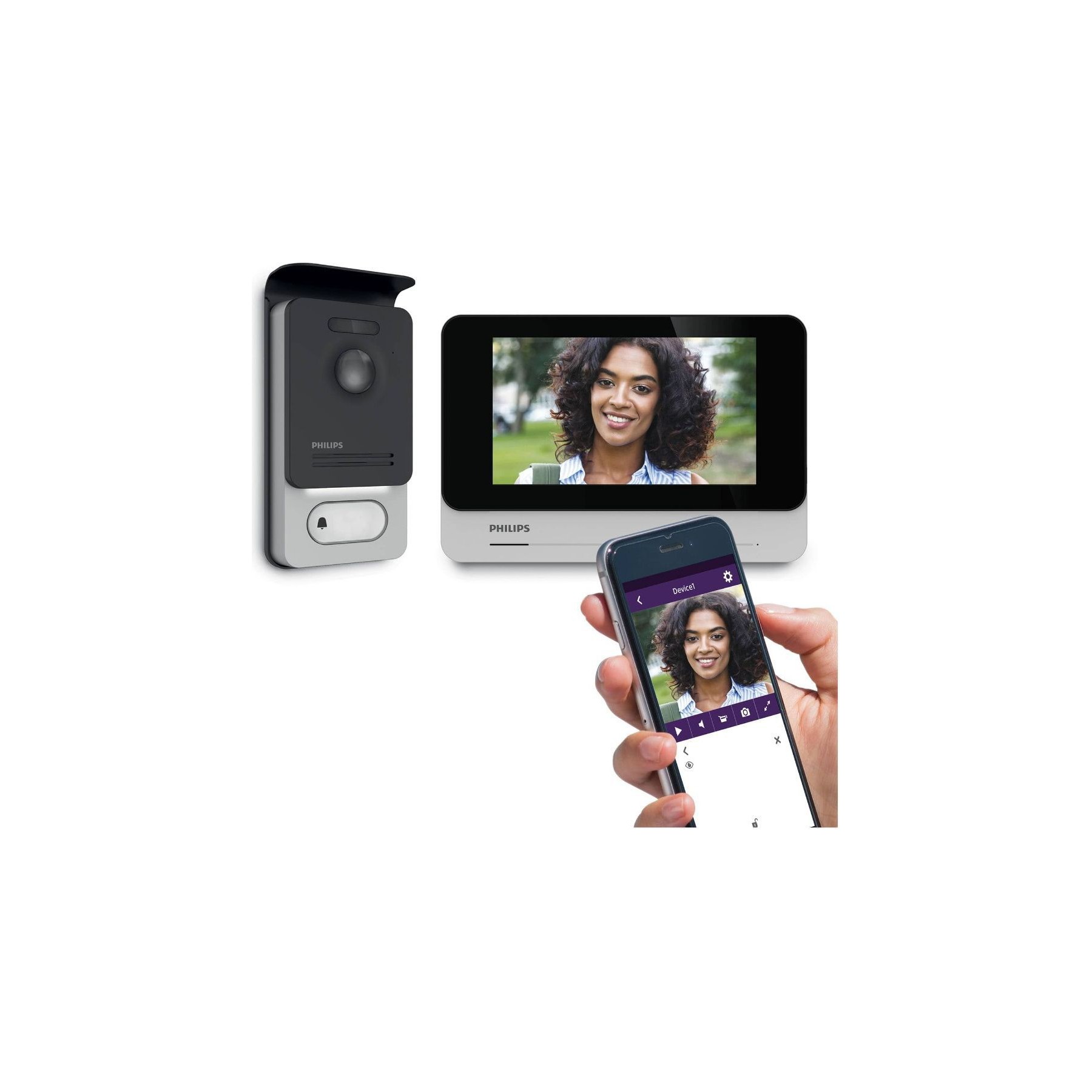 Visiophone PHILIPS Visiophone Welcome Eye Connect 2