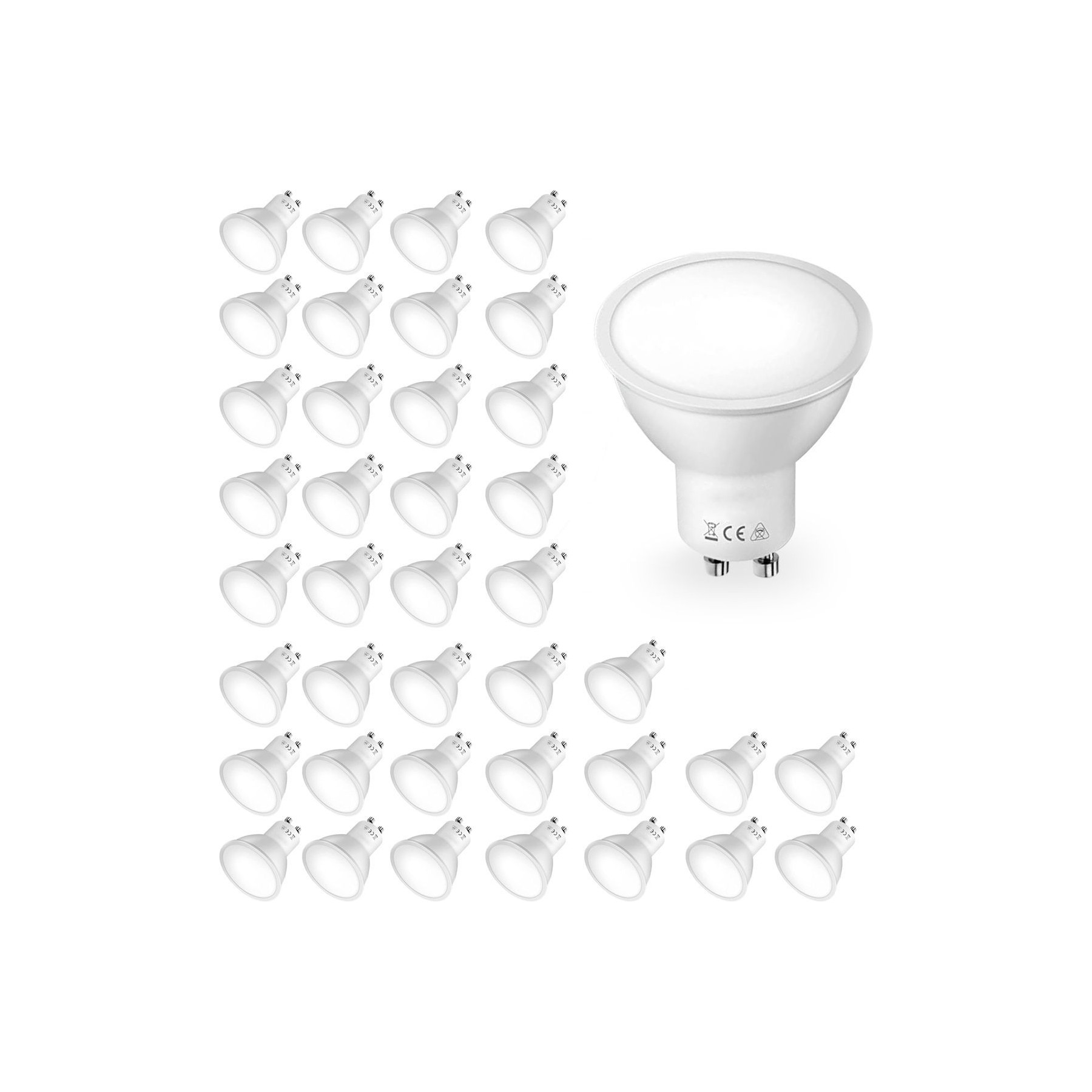 Ampoule VISIODIRECT 40 Ampoules LED GU10 Spot 3W Spotlight