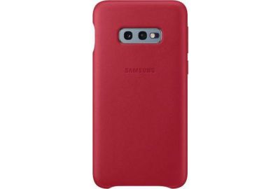 Coque SAMSUNG S10e Cuir rouge bordeau