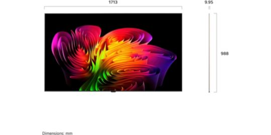TV OLED LG 77W6 (2026) 77" (195 cm) 4K Ultra HD - Expérience Cinéma & Gaming, boîtier déporté (câble invisible)