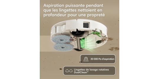 Robot Aspirateur Laveur IROBOT Roomba Plus 415 Combo + AutoWashTM Dock