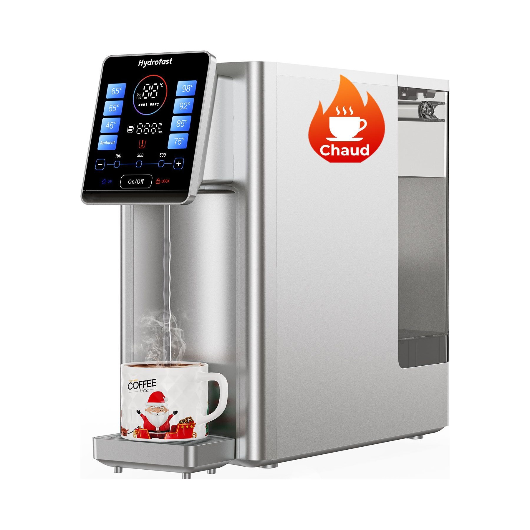 Purificateur d'eau HYDROFAST Purif. comptoir 8 températures
