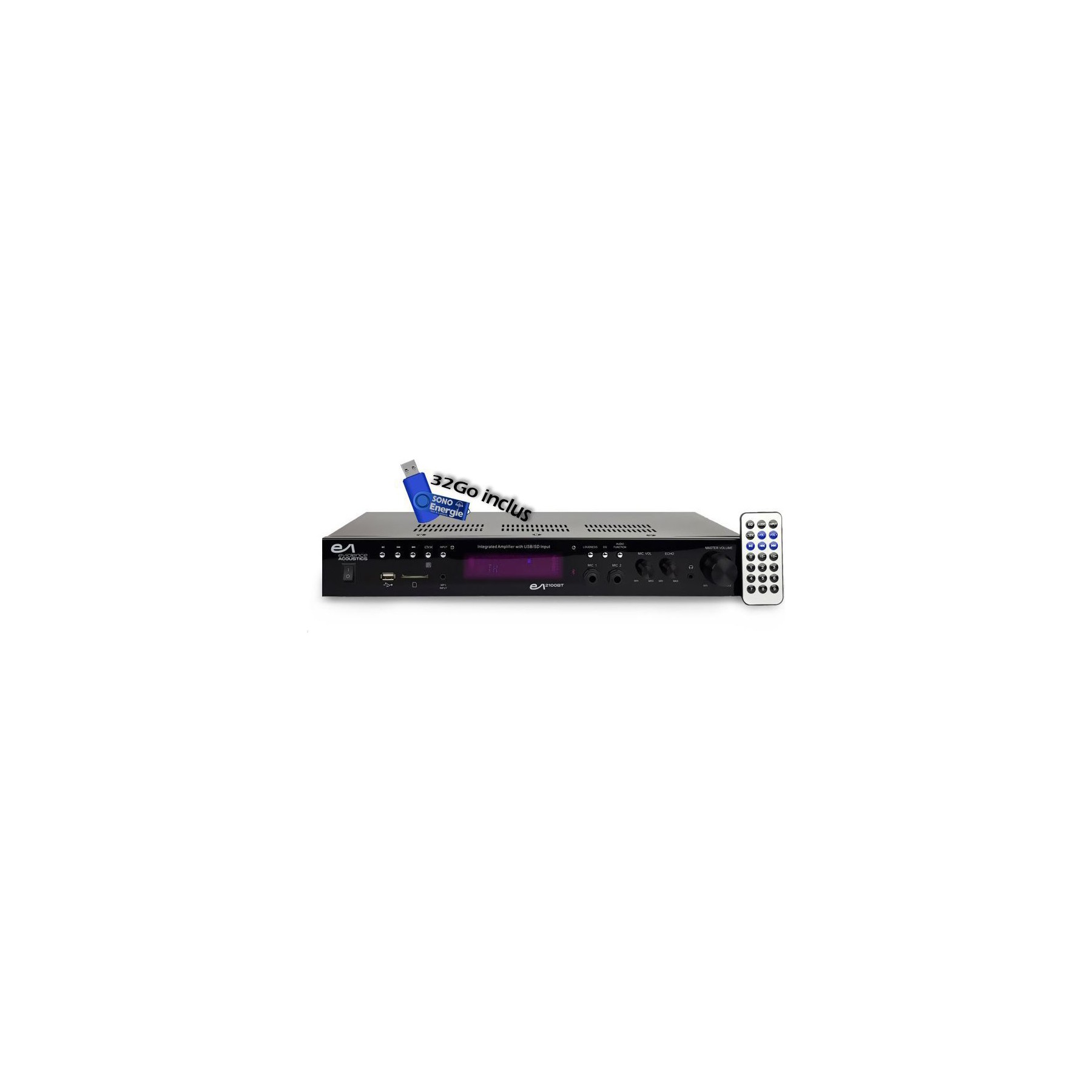 Pack sono EVIDENCE ACOUSTICS 2x50W-ATM6000BT+ clé USB
