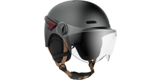 Casque CASR Led Glow gris taille L transparent