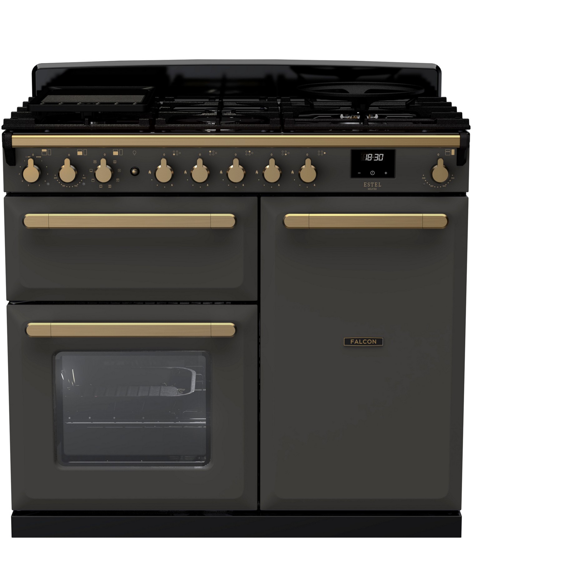 Piano de cuisson gaz FALCON ESTEL DELUXE TAB GAZ 100 CM ARDOISE LAIT