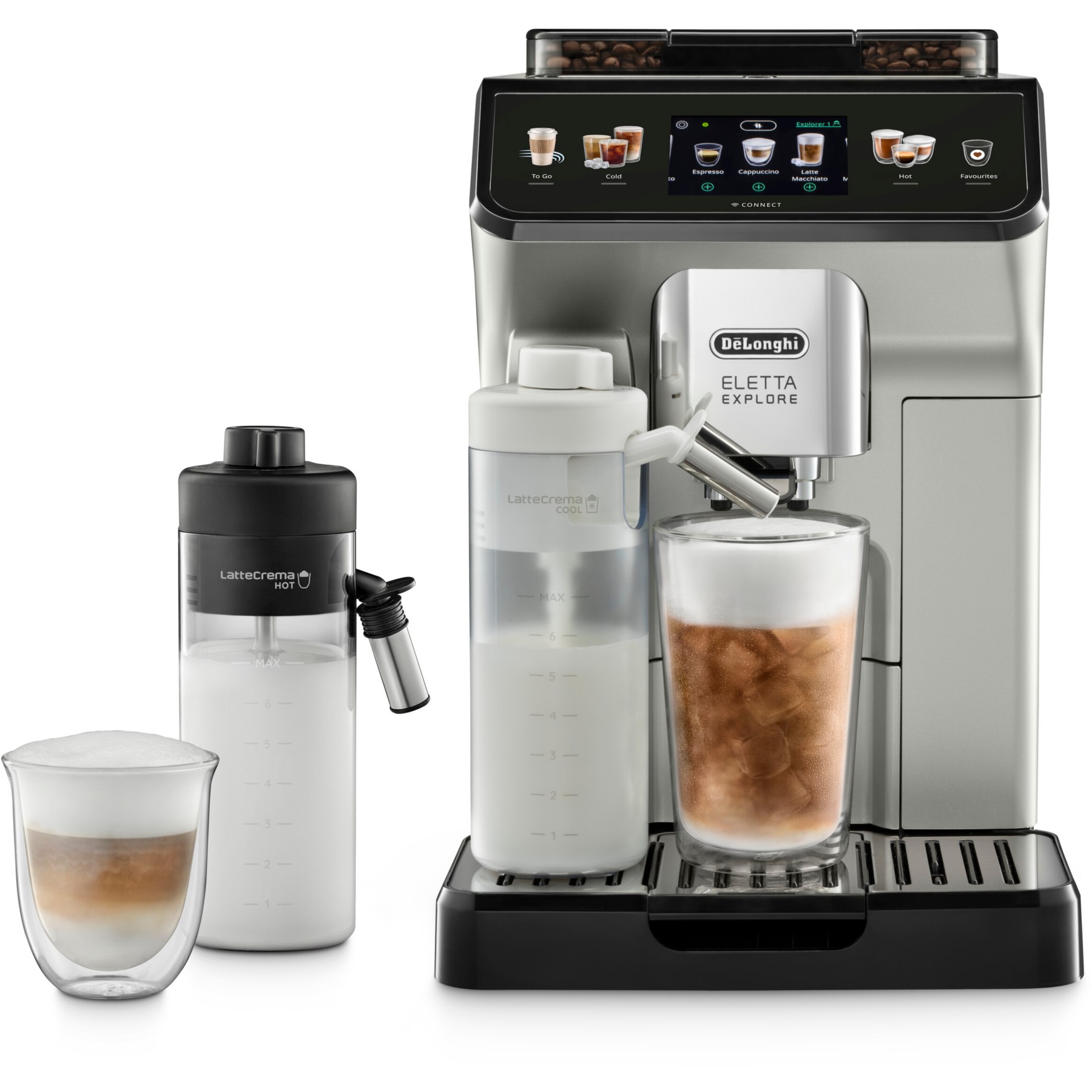 Expresso Broyeur DELONGHI ECAM450.65.S Eletta Explore Argent