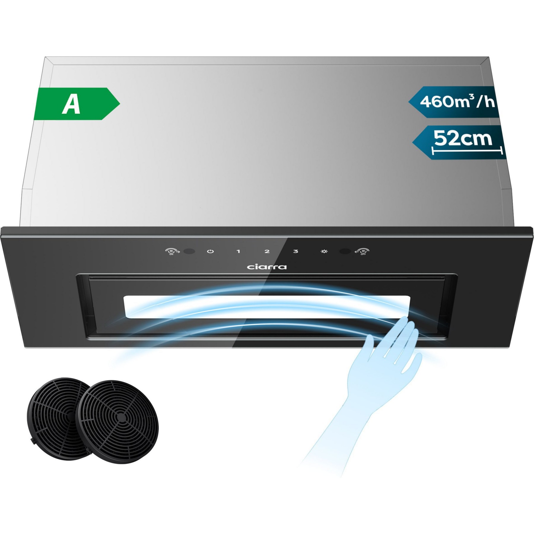 Hotte encastrable CIARRA CD5931BK