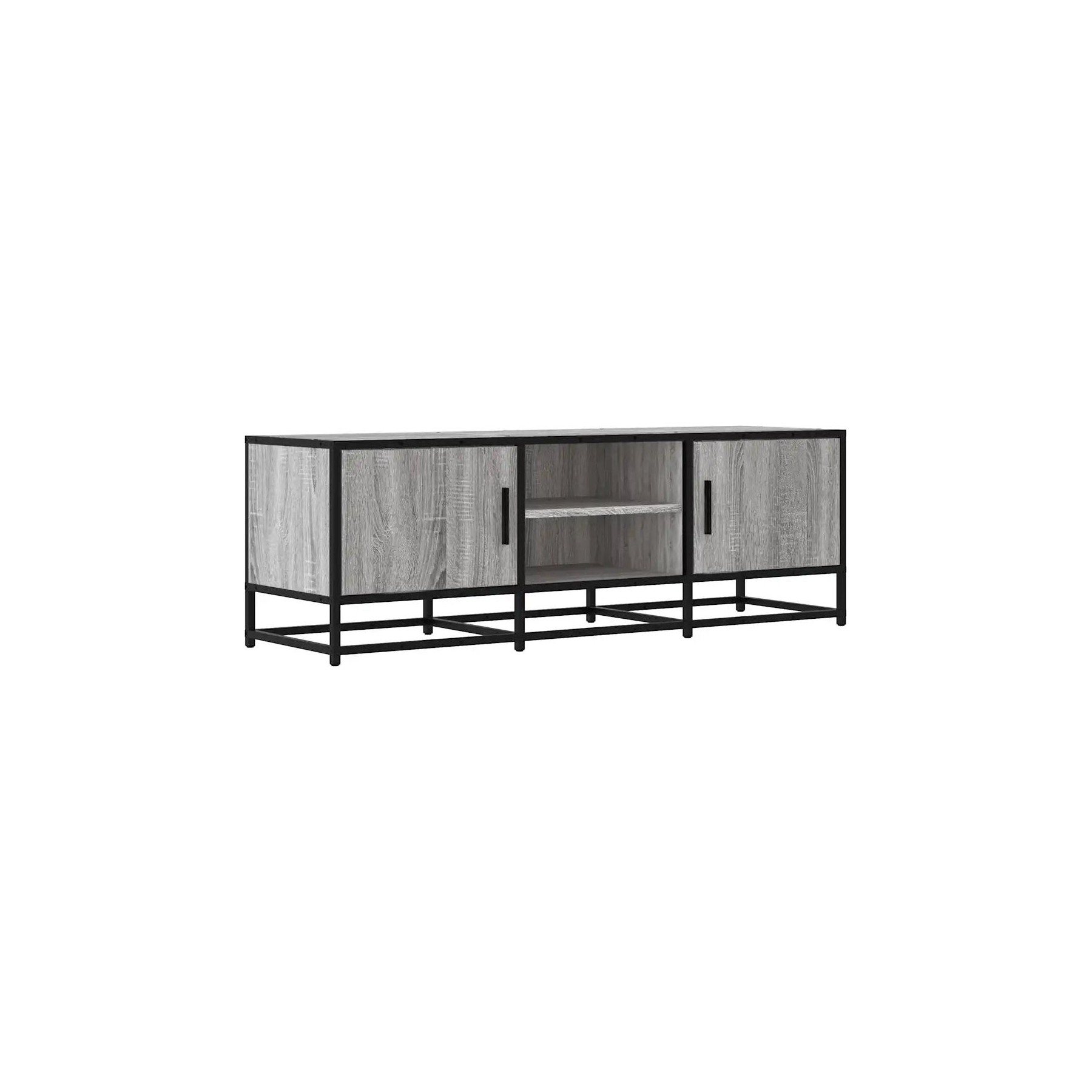 Meuble TV HELLOSHOP26 Meuble TV industriel grand espace de ran