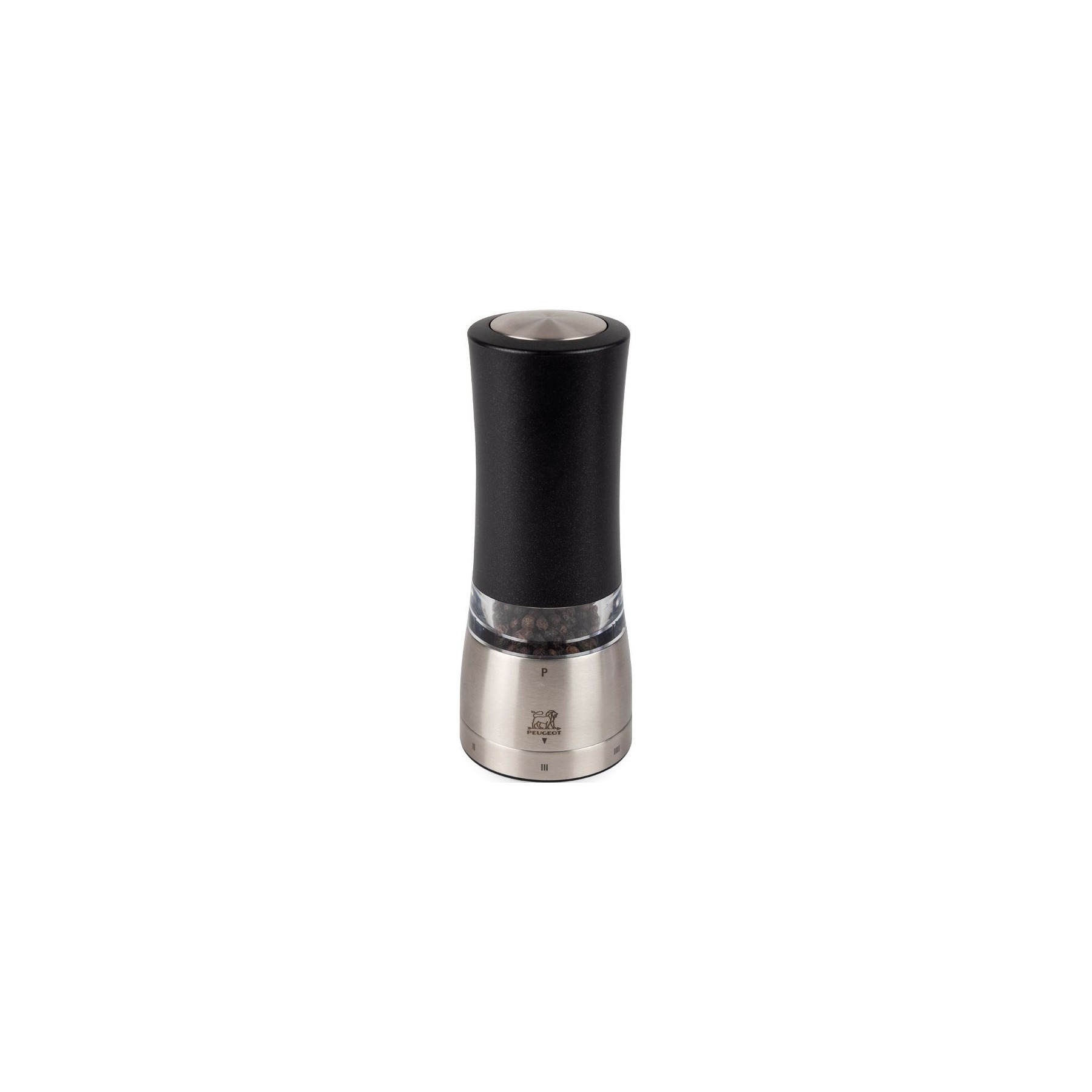 Moulin à poivre PEUGEOT Daman Electrique Métal Noir irisé 16cm