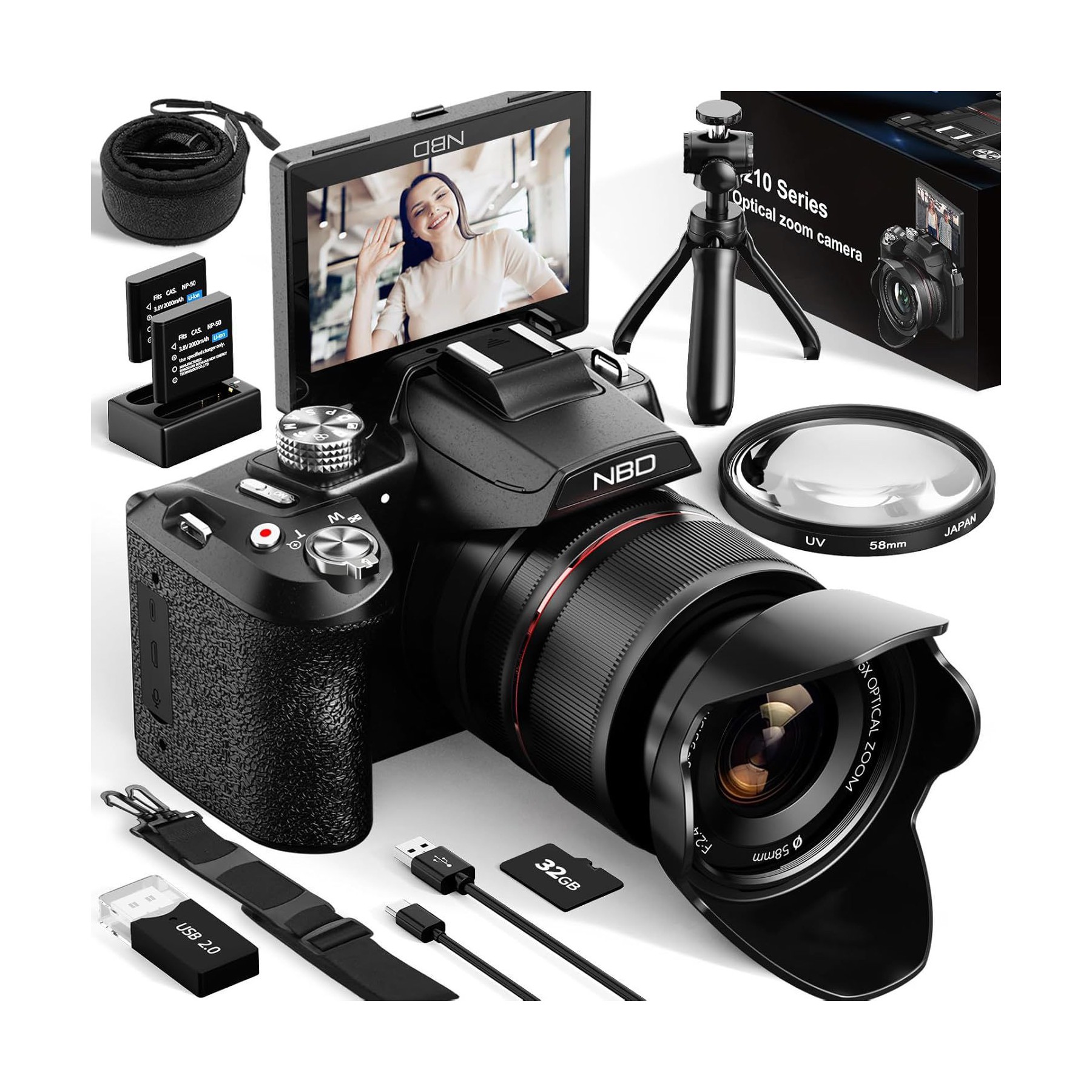 Appareil photo Hybride NBD TECHPRO-S210-GB