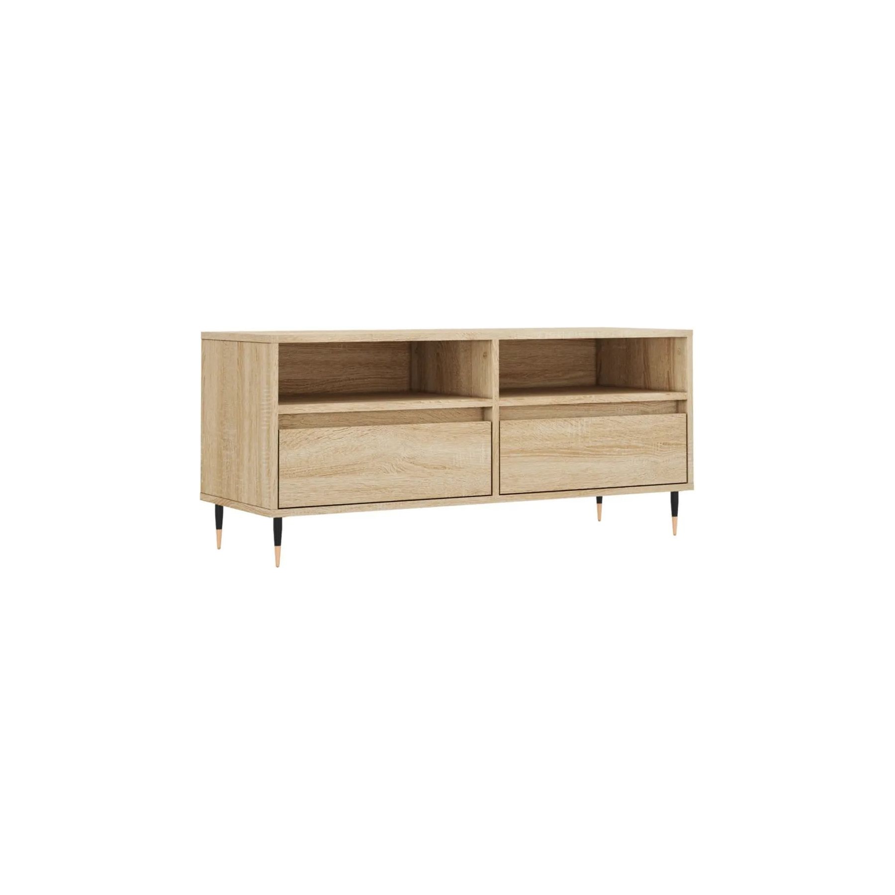 Meuble TV HELLOSHOP26 Meuble TV contemporain avec grand rangem