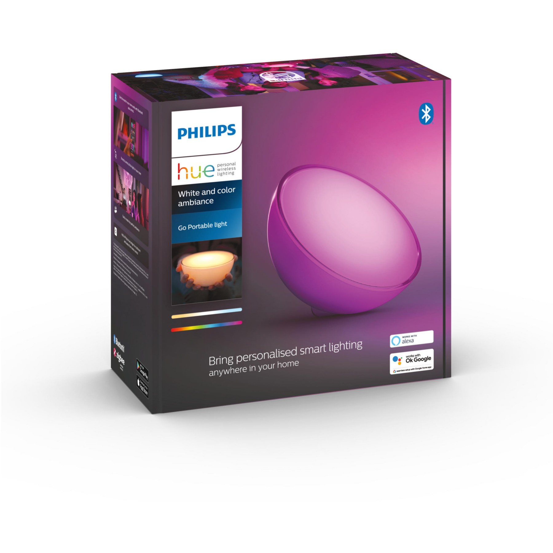 Lampe connectée PHILIPS HUE Go White&Color Ambiance