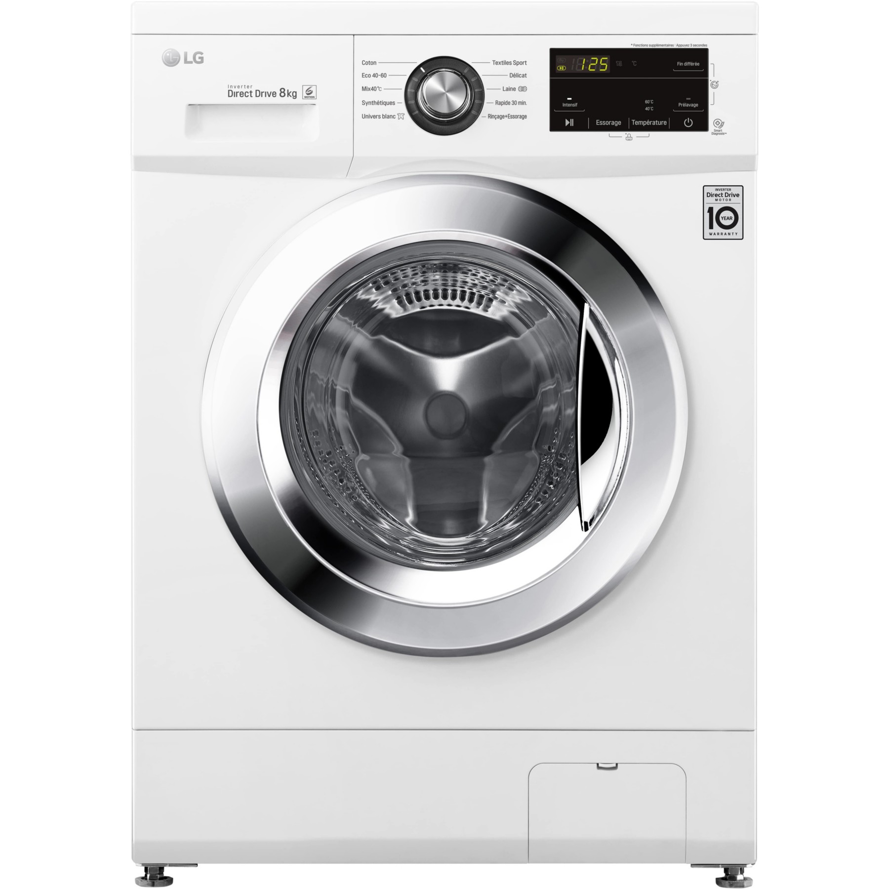 Lave linge hublot LG F84M22WH Reconditionné