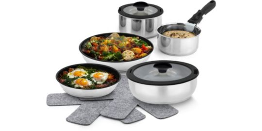 Batterie de cuisine ESSENTIELB 10 pcs revetement sain - Sans PFAS