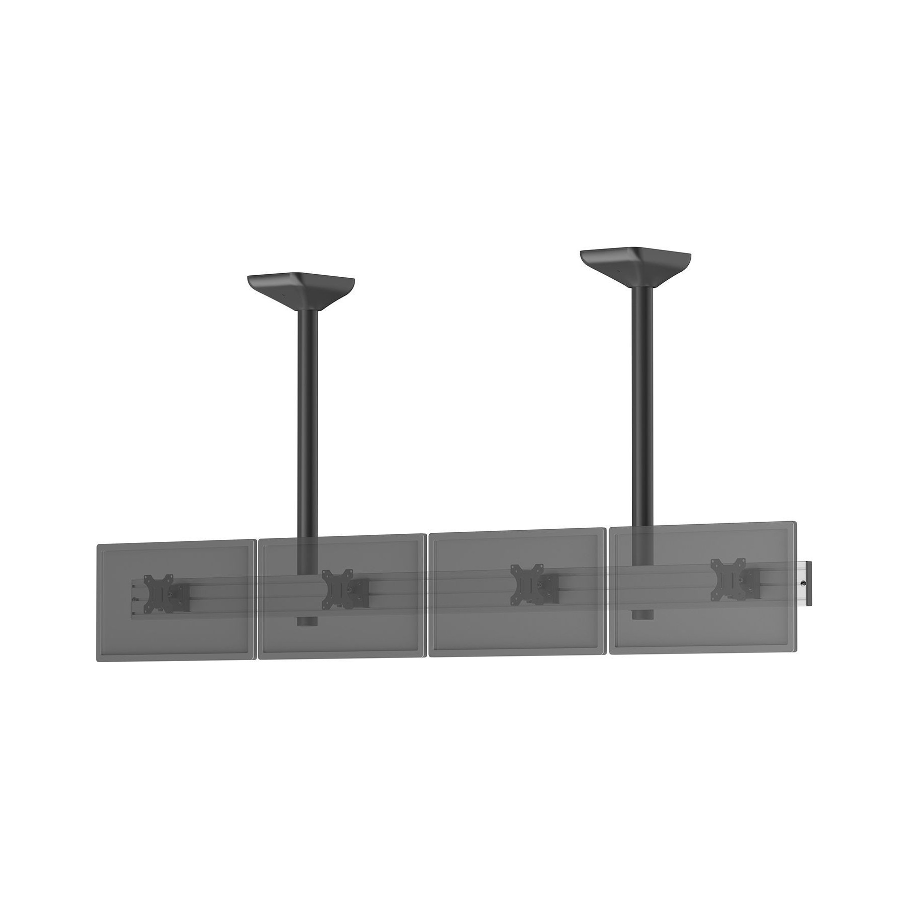Support plafond TV KIMEX plafond menu board 4 TV 32''-Haut. 100cm