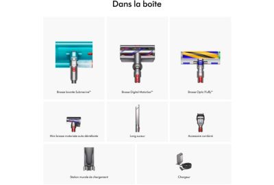 Aspirateur laveur Dyson V15s detect submarine