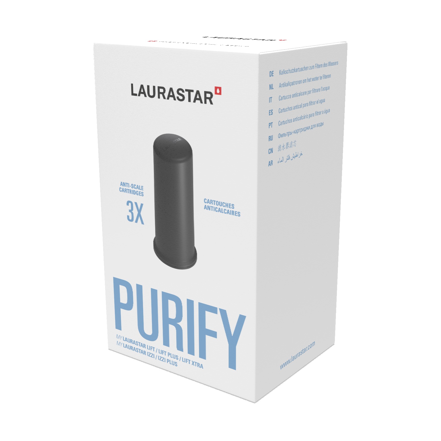Cartouche anti-calcaire LAURASTAR So Pure pour Lift, Lift Plus, Lift Xtra et IZZI