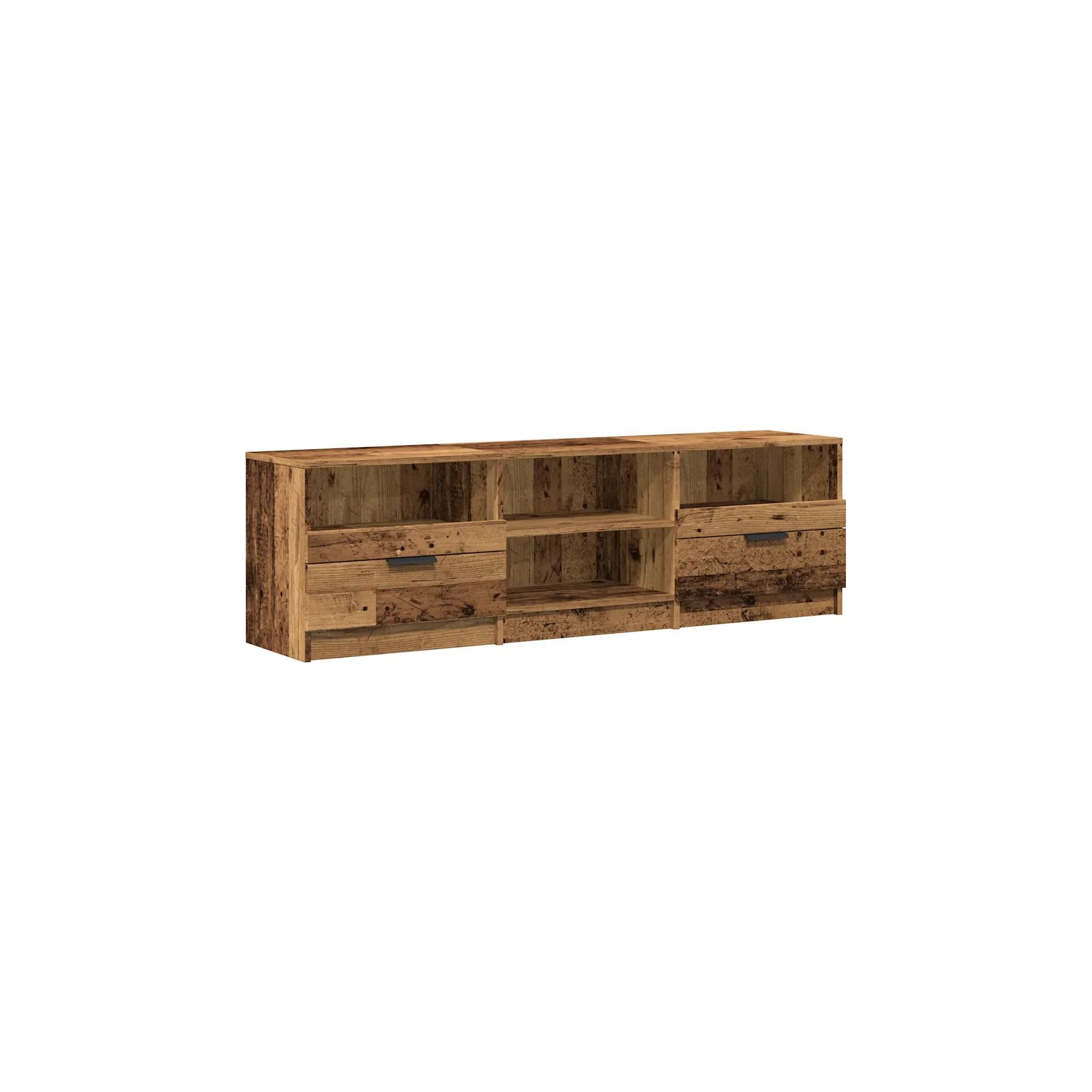 Meuble TV HELLOSHOP26 Meuble TV en vieux bois 150 x 33 x 45 cm