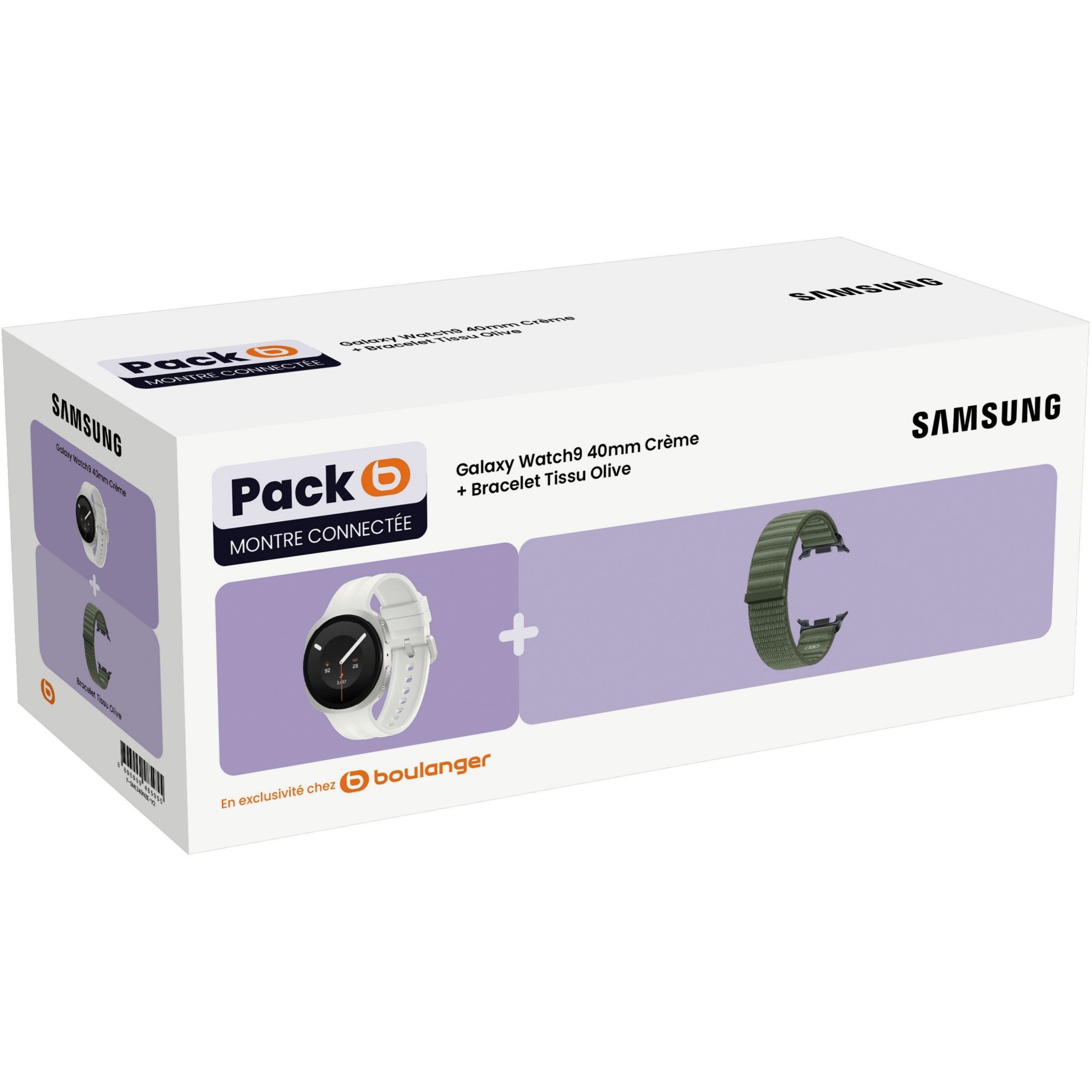 Montre connectée SAMSUNG Pack Galaxy Watch9 40MM + Bracelet Olive