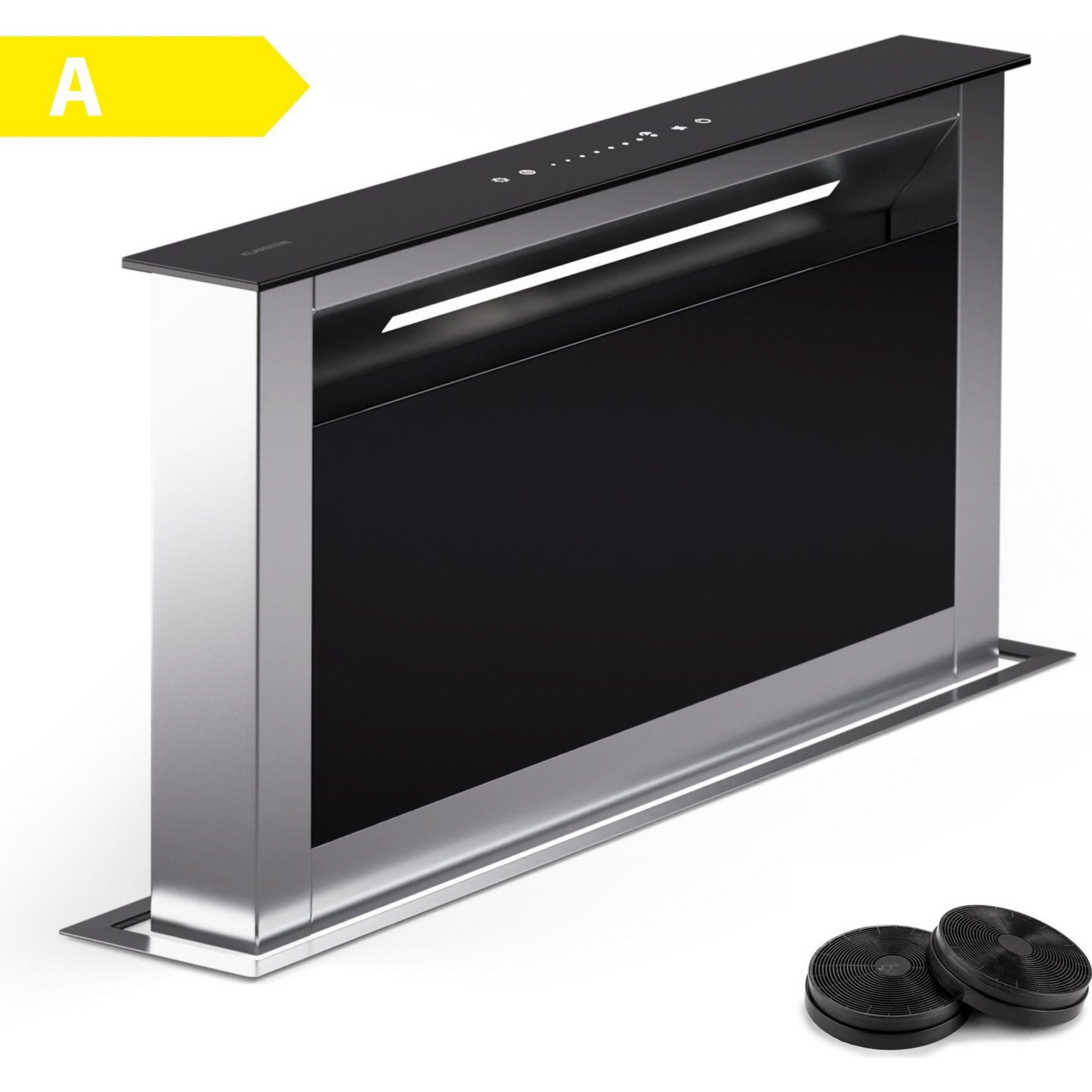 Hotte encastrable KLARSTEIN Royal Flush Eco Slim 60cm 650m³/h A Noir