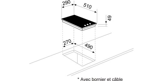 Domino vitrocéramique AIRLUX ATH32MC