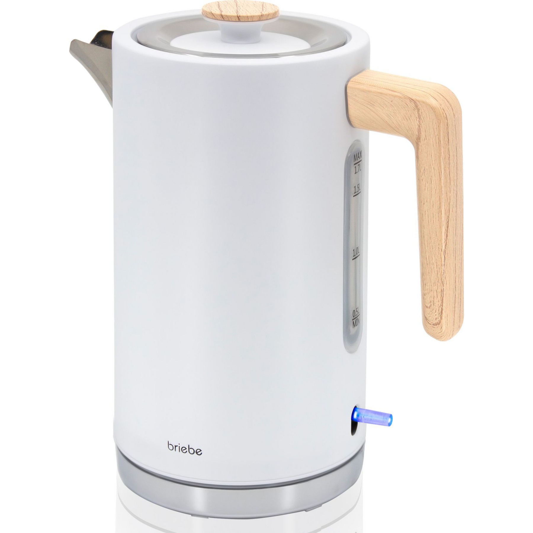 Bouilloire BRIEBE Nordic 1,7L Sans Fil sans BPA KT1165WHT