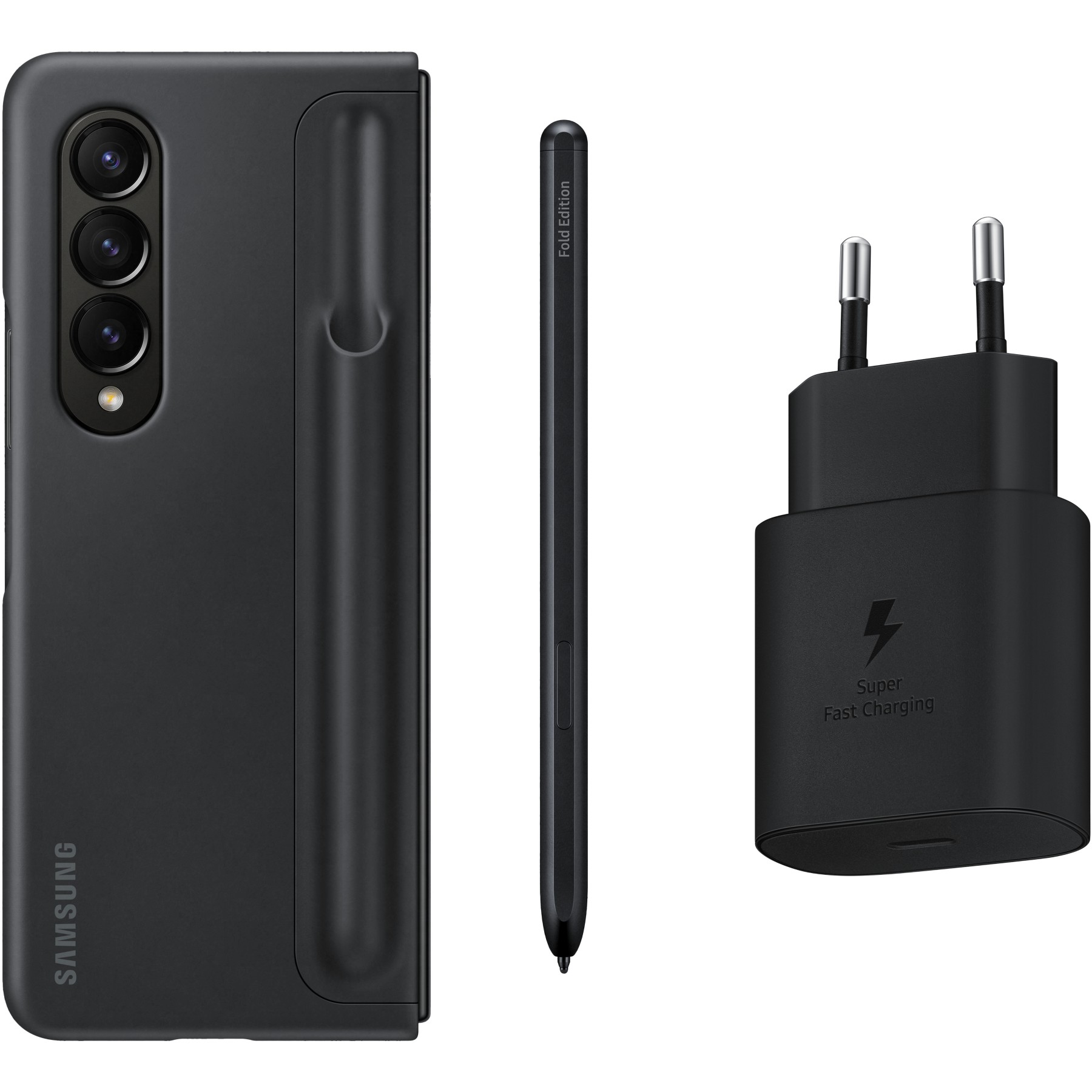 Pack SAMSUNG Z Fold 4 + S Pen + secteur 25W noir