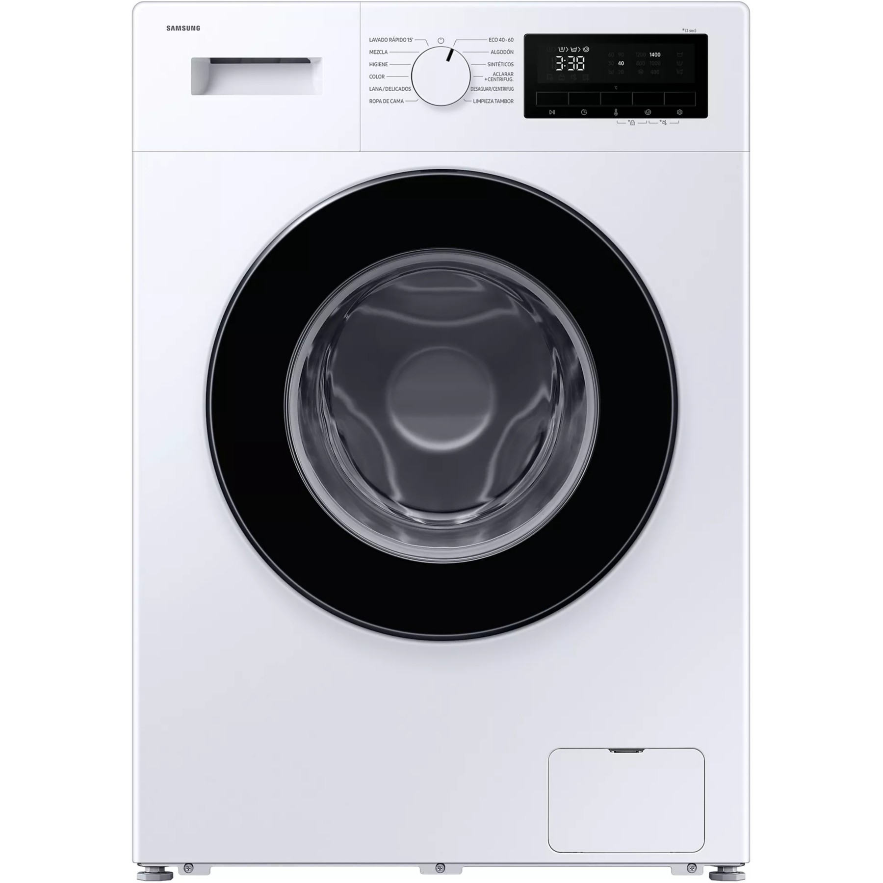 Lave linge compact SAMSUNG WW80FG3M05AW - 8 kg - 1400 tr/min - Classe A - Moteur induction