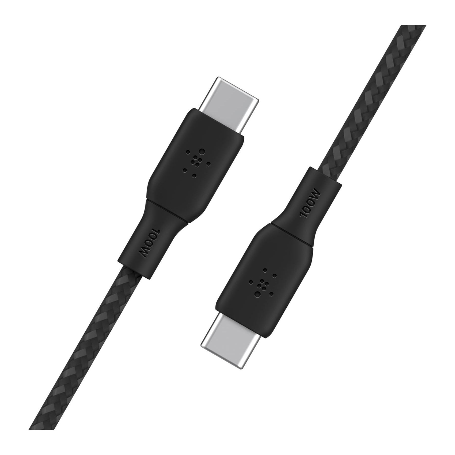Câble alimentation BELKIN USB-C vers USB-C Tressé 3 mètres Noir