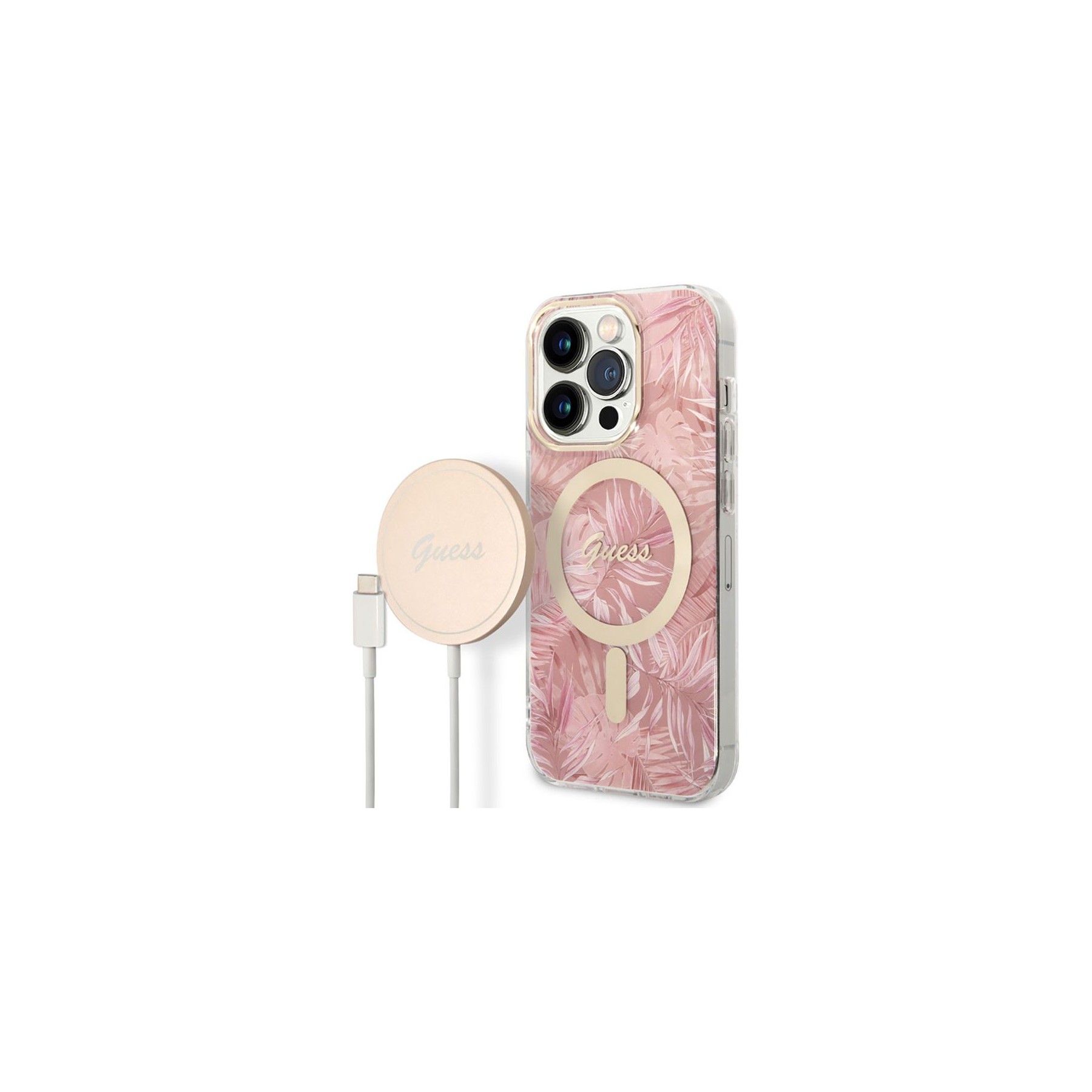 Coque GUESS Bundle MagSafe pour iPhone 14 Pro Jungle