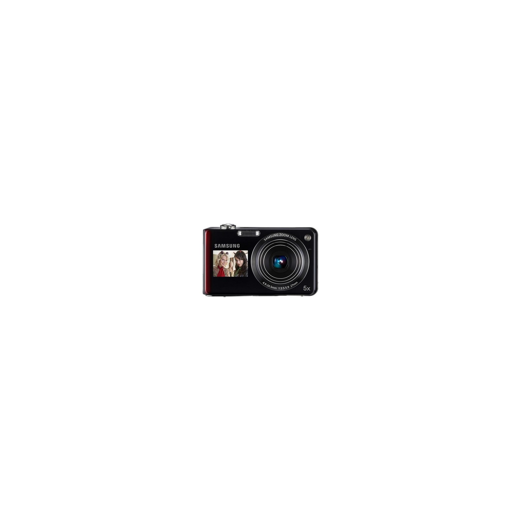 Appareil photo Compact SAMSUNG Pack PL151 rouge/noir (+SD 4Go + Etui) Reconditionné