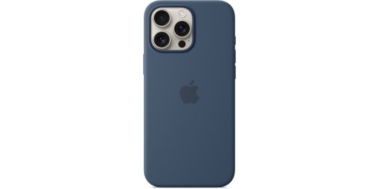 Coque APPLE iPhone 16 Pro Max Denim MagSafe silic