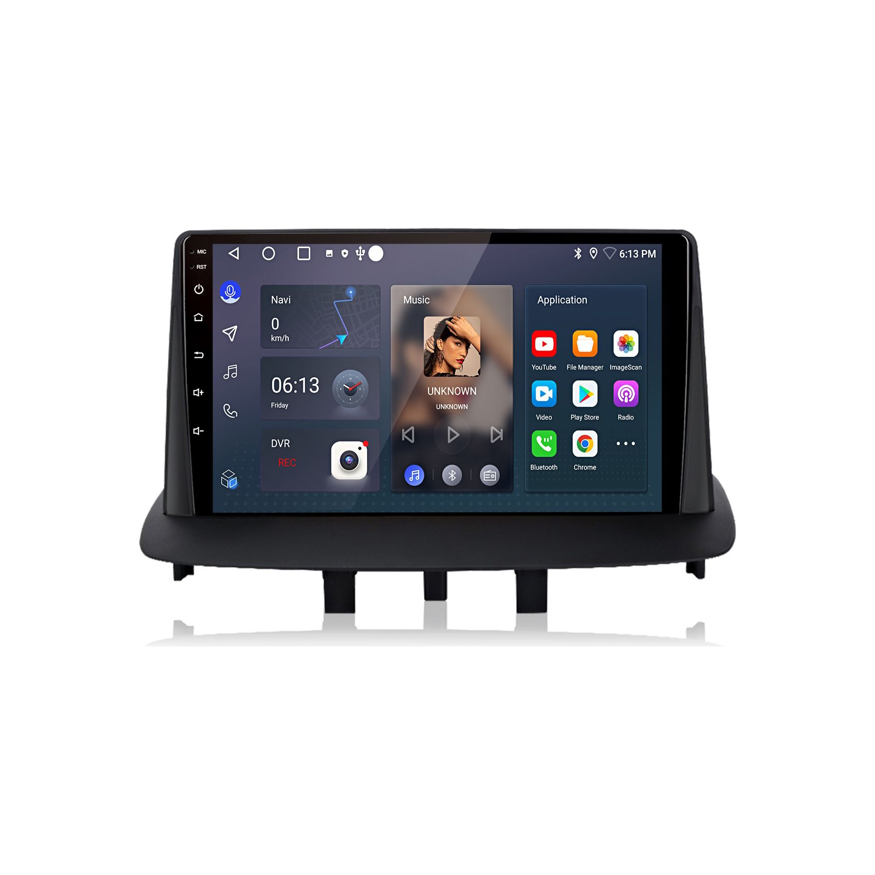 Autoradio connecté JUNSUN pour Renault Megane 3 08-14 64G Carplay