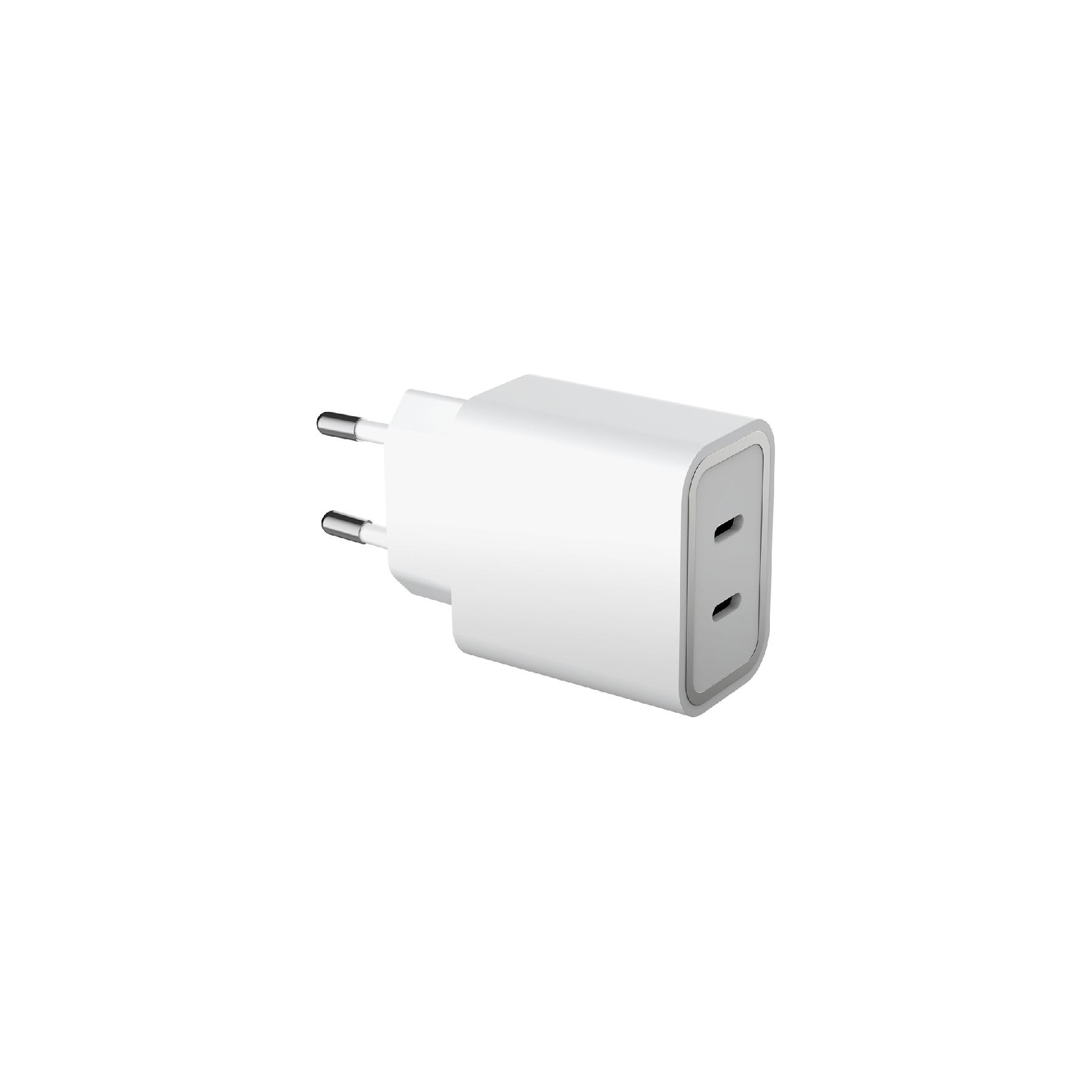 Chargeur FORCE POWER 2x USB-C 45W Recyclé Blanc