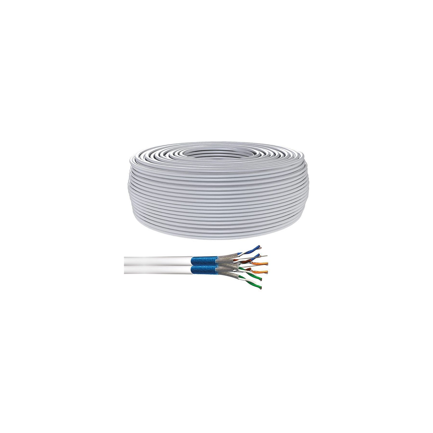 KOMELEC Câble RJ45 Cat 7 rigide surblindé 500m