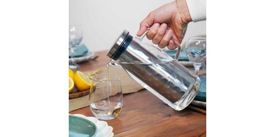 Pichet COOKUT en verre Inox Filtrante