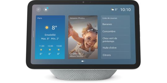 Assistant vocal AMAZON Echo Show 8 - Glacier blanc(4e gen)