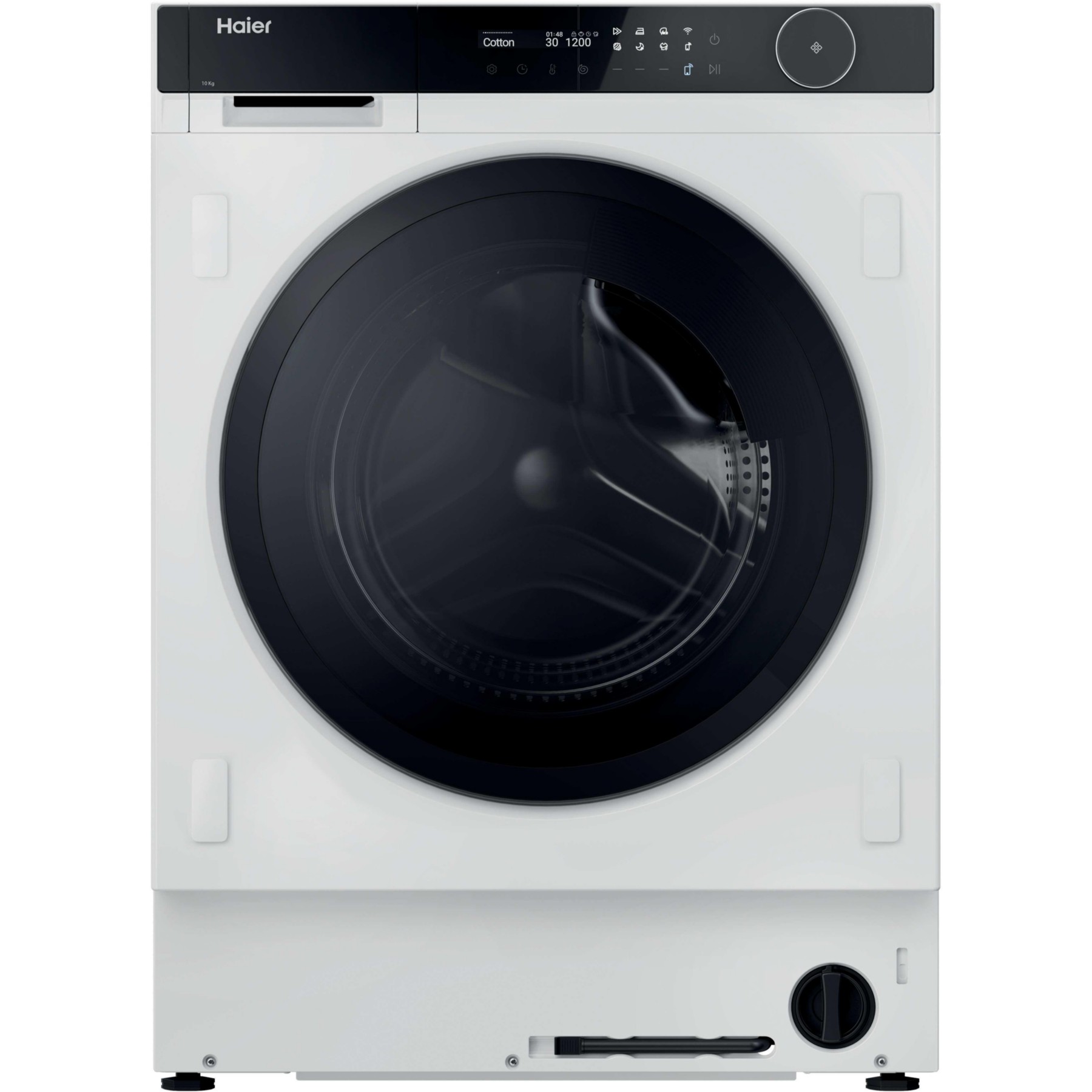 Lave linge hublot encastrable HAIER HWB100-B14858U-S - 10 kg - 1400 tr/min - Classe A - Moteur induction - Connecté