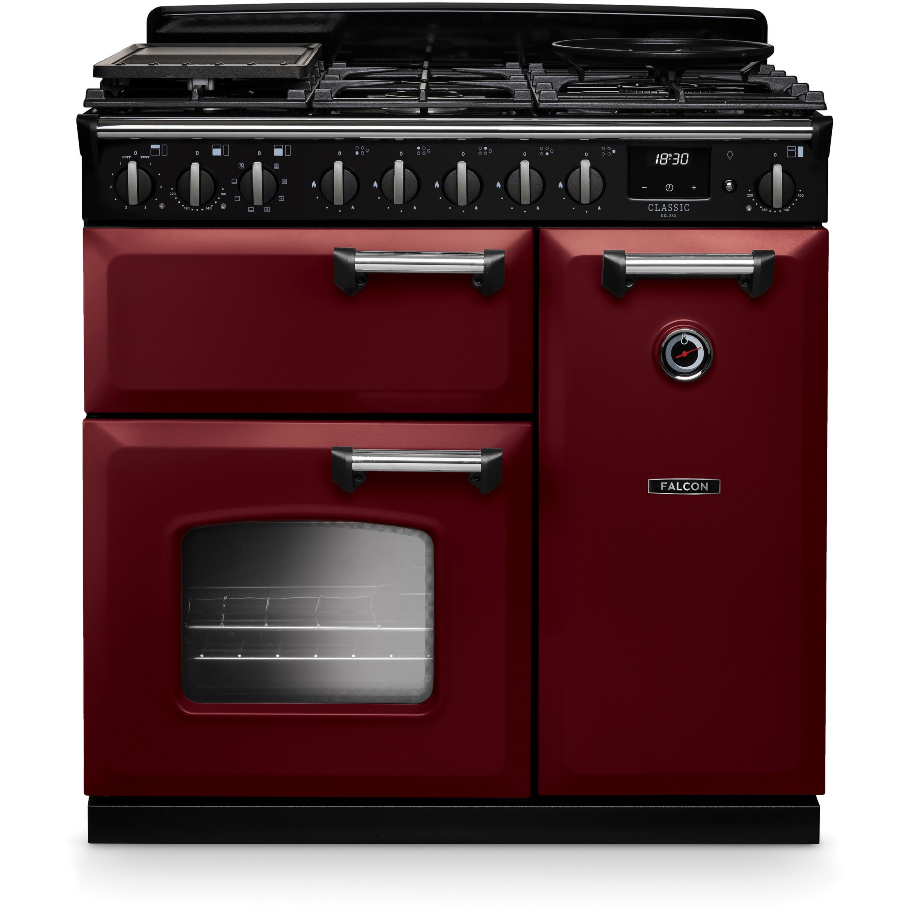 Piano de cuisson gaz FALCON NGC TAB GAZ 90 CM BORDEAUX CHROME