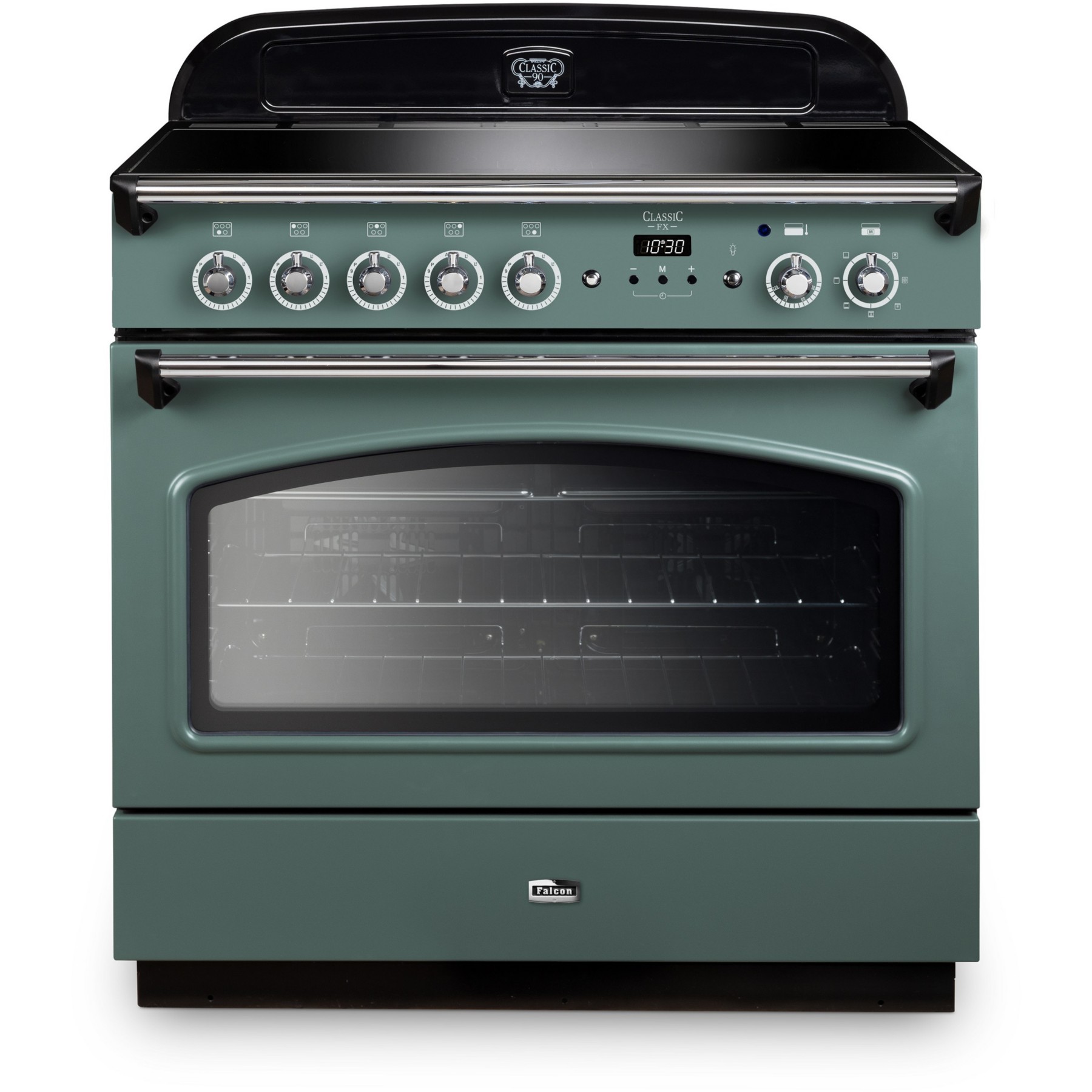 Piano de cuisson induction FALCON FX TAB IND 90 CM VERT MINERAL MAT CHROME