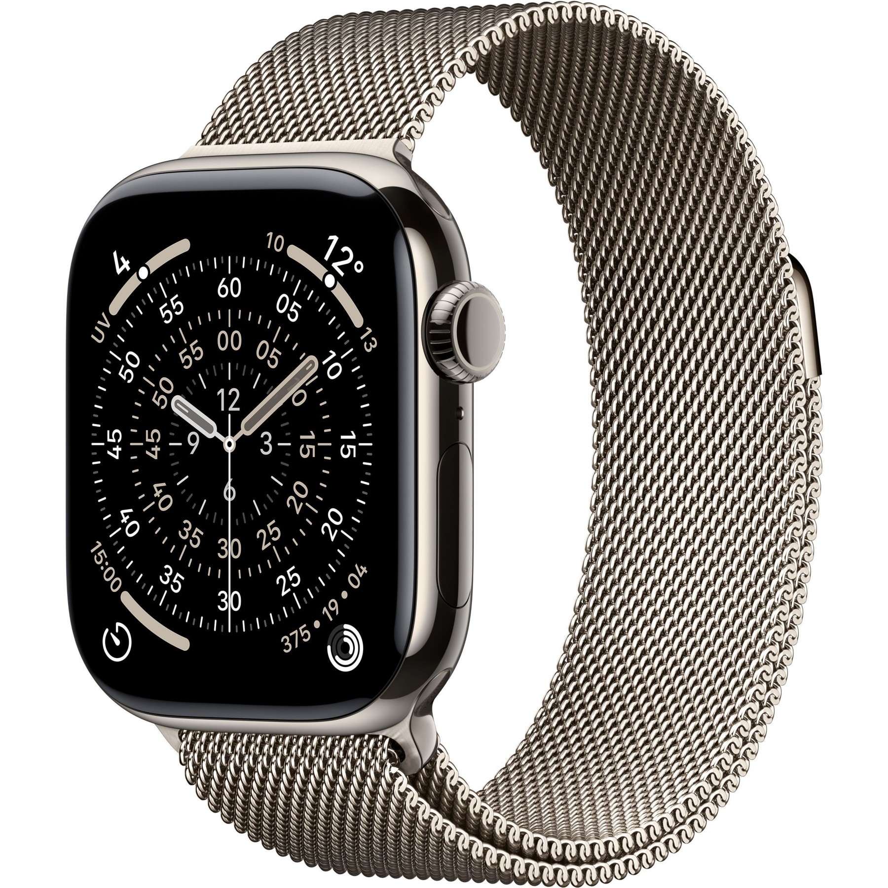 Montre connectée APPLE WATCH 46mm Tit Naturel Milan Serie 11 S/M Cellular